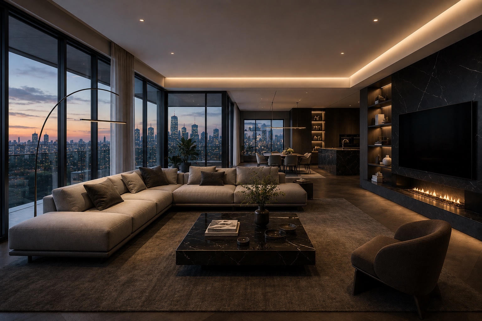 Modern Penthouse Interior