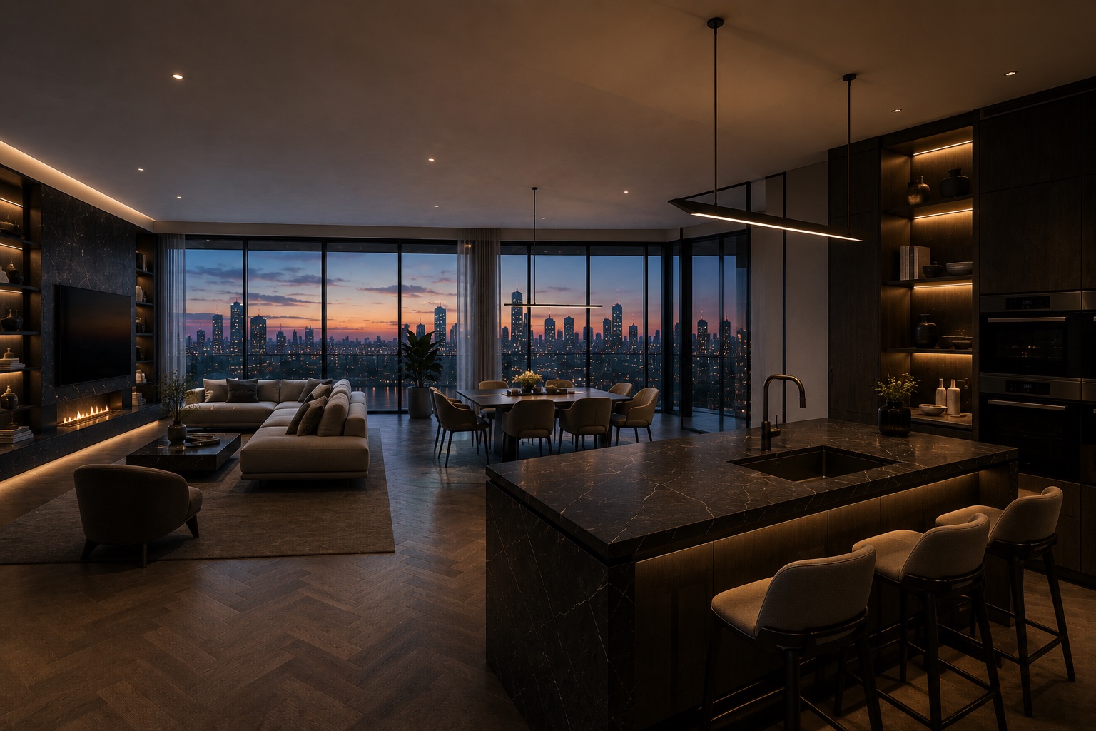 Modern Penthouse Interior visual 2