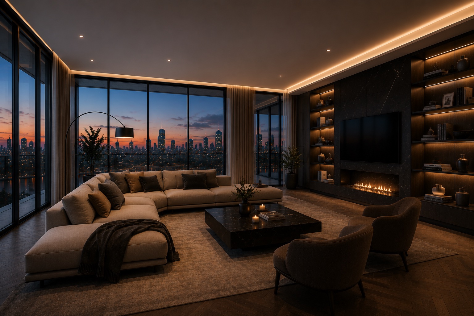 Modern Penthouse Interior visual 5
