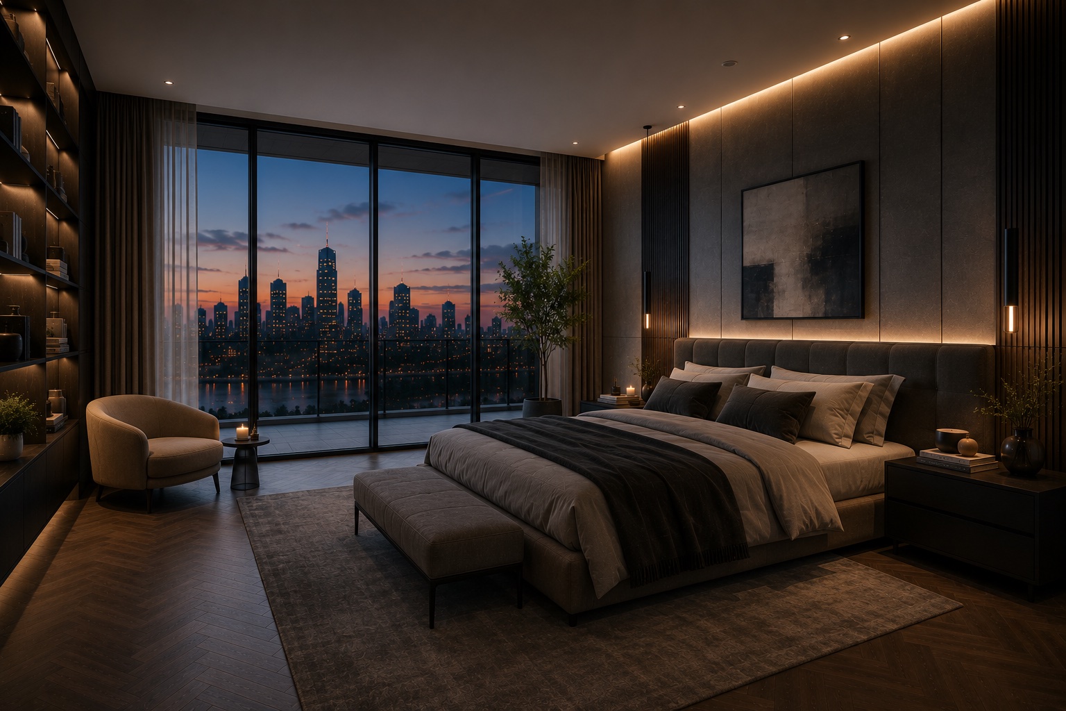 Modern Penthouse Interior visual 7